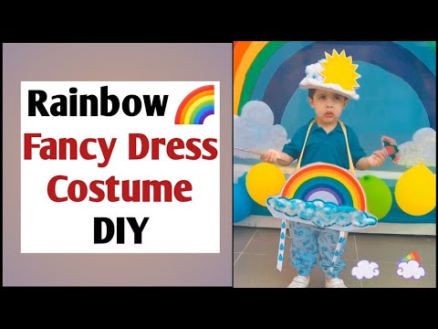 Rainbow Fancy Dress Costume| Rainbow fancy dress competition#kidsfancydress