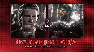 Texts Animations Pack Alightmotion | Ae Texts For Alightmotion | Text Pack | xml/presets