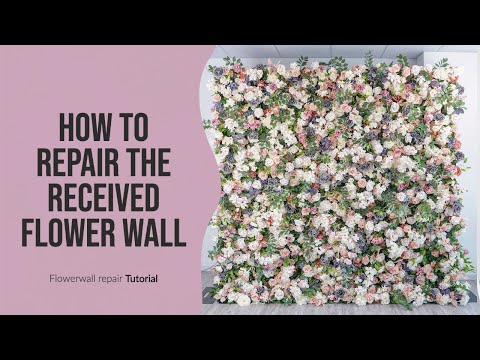 How to repair the received flower wall /wedding flower wall tutorial /artificialflowers