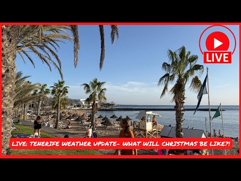 🔴LIVE: Tenerife Christmas WEATHER UPDATE- SIMPLY STUNNING! Los Cristianos to Las Americas 🙌🏼☀️