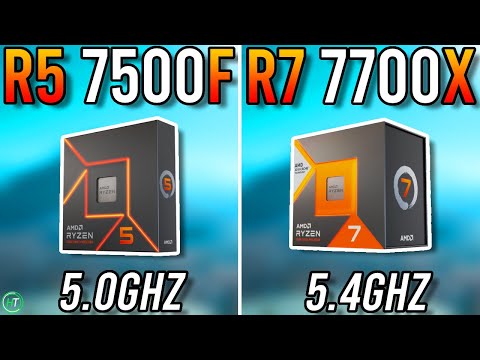 Ryzen 5 7500F vs Ryzen 7 7700X - 1080p/1440p/4K