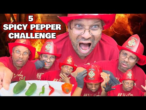 Extreme 5 Spicy Pepper Challenge Collab With @vickiesworld0518