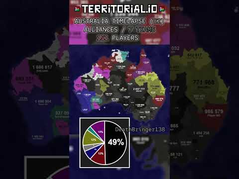 Australia Contest(151P) Timelapse! | ALLIANCES 7 | ⏰ 20x | Territorial.io Timelapse | #82 |