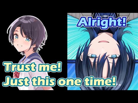 Subaru asks Ao to trust her just this one time (w/ Mio) [hololive/ENG Sub]