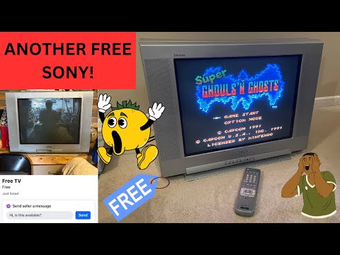 Free Sony KV-20FS100  CRT TV Pickup And Test