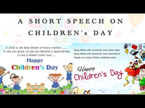 Best Speech Quotes Wishes and Images on Children’s Day | Best Short speech on Children’s Day English