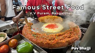 Famous V. V. Puram Food Street in Bangalore | 4k walk tour | Street Food India #streetfood #food #yt