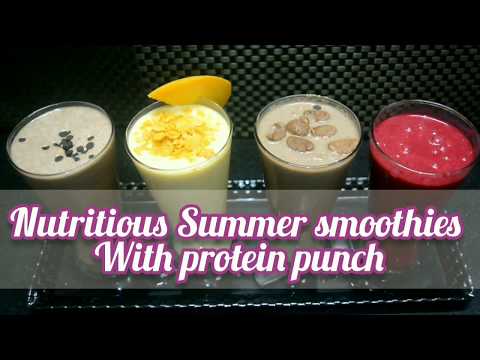 Summer fruit smoothies # Healthy drink with protein punch