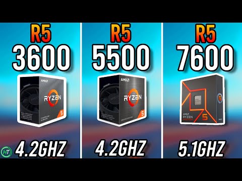 Ryzen 5 3600 vs Ryzen 5 5500 vs Ryzen 5 7600