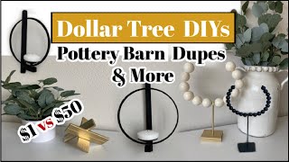 DIY Dollar Tree Home Decor | High End DIYs + Pottery Barn Dupes | DIYs You'll Actually Use