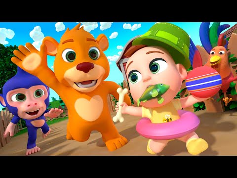 Eeny Meeny Miny Moe | Animal Adventure! | Newborn Baby Songs & Nursery Rhymes