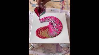 Go With The Flow - acrylic pouring workshop - www.anapazartist.com