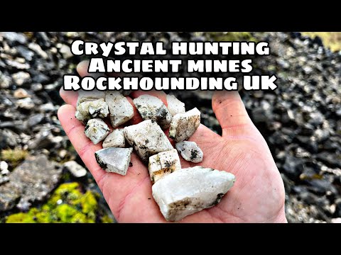 Finding magic Crystals exploring old Victorian mines Rockhounding UK