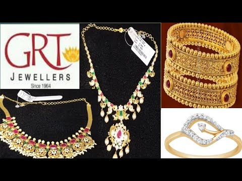 Gold Bangles,Diamond rings and Pachi work necklace collection in Grt || #grt