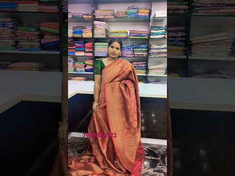 BANARAS RAW MANGO SAREES SRI MANASA SAREES ANANTAPUR #viral#shopping sarees#khadipattusarees