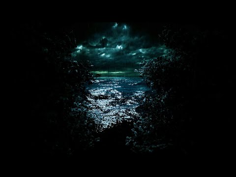 Nonstop Thunder in the Rainstorm at the Ocean Coast | Dimmed Screen - Fall Asleep to Nature Sounds