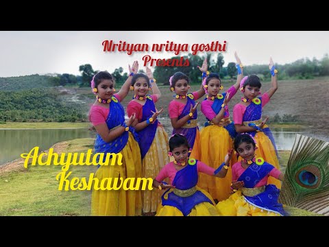 Achyutam Keshavam ||Krishna Bhajan||Graceful Bhajan Dance||Nrityan Nritya Gosthi