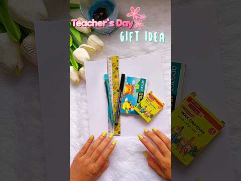 Diy cute teachers day gift idea 😍#teachersday #shorts