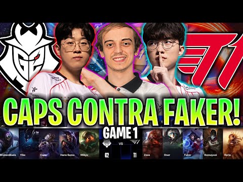 G2 DE CAPS SE ENFRENTA AL MEJOR T1 DE FAKER! *BRUTAL* | G2 vs T1 Game 1 SWISS STAGE WORLDS 2024 LVP