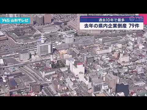 過去10年で最多 去年の県内企業倒産79件