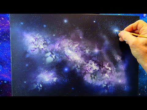 Space Art  nebula acrylic Galaxy painting