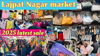 Lajpat Nagar market 2025 winterwear sale bags, footwear, jewellery, woolen suits sale😱