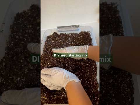 DIY seed starting mix #backyardgarden #seedstarting2024 #gardeningtips check comment for more info