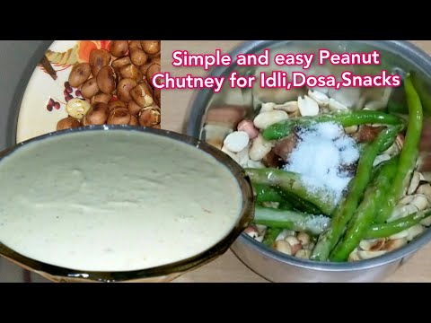 peanut chutney recipe | groundnut chutney recipe | shenga chutney