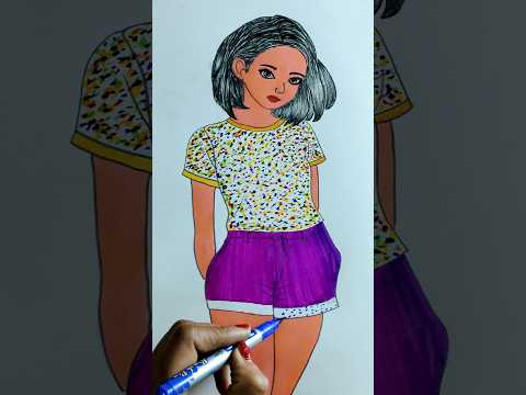 girl drawing easy # easygirldrawing #drawing #shorts