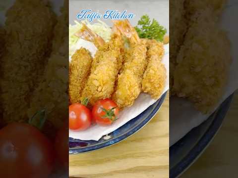 Making Ebi Fry 〜エビフライ〜 #Shorts | easy Japanese home cooking recipe