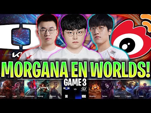 SACAN MORGANA JUNGLA EN LA PARTIDA DECISIVA!😱 | DK vs WBG Game 3 SWISS STAGE WORLDS 2024 LVP ESPAÑOL