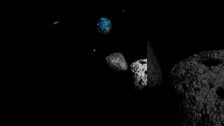 Asteroid floating in space #planet #universe