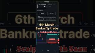 6th March Banknifty option trade || only price action & candle reading base Scalping