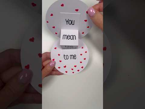 viral craft ✨ easy diy valentines card, cute way to say I love you 🩷 #diycrafts #craftideas #cricut