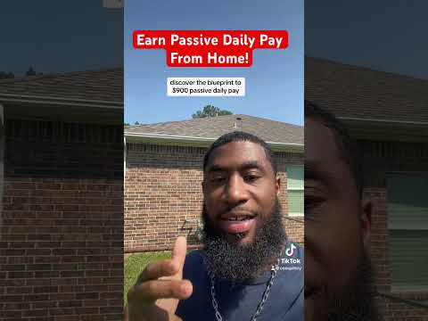 How To Earn Passive Daily Pay From Home!