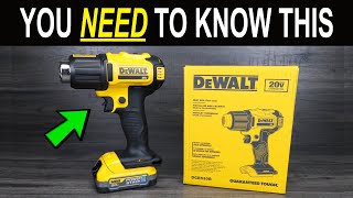 DEWALT 20V MAX Heat Gun - You Need to Know This...