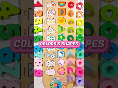 Color Sorting & Shapes | Educational Activities for Kids #shorts