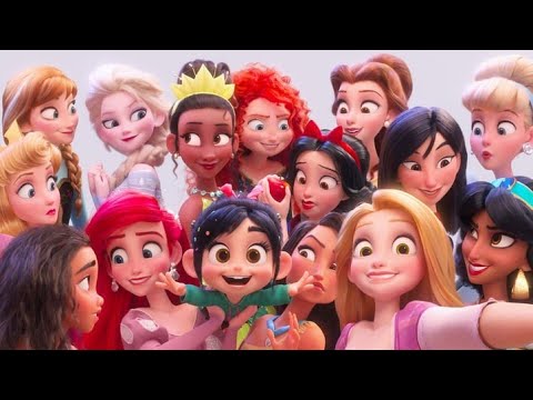 Disney Princess original vs wreck it ralph version.edit