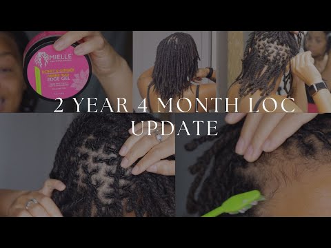 2  Year & 4 Month Loc Update | First Time Trying A Side Part | Growing My Edges Back