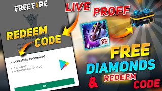 HOW TO GET GOOGLE PLAY REDEEM CODE 2021 || FREE FIRE DIAMONDS EARNING APP 2021 | LIVE PROFF DIAMONDS