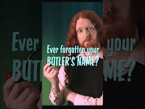 Ever forgotten your butler's name? #advice #animation #funny