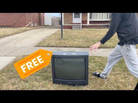 Toshiba CRT TV Curb find 27 inch