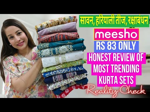 💚Meesho My 15 Best Kurti/Kurta Dupatta Set Festive/Wedding Collection Special Haul Starting83#meesho