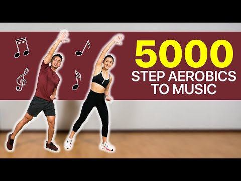 5000 Step Aerobics to Music (Walk & Burn Calories!) | Joanna Soh