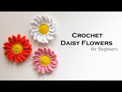 Easy Crochet Flower for Beginners l l Step by Step Crochet Daisy Flower