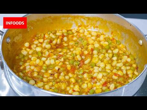 Maize and Peas Githeri Recipe | How to Cook Githeri using Maize and Peas | Kenyan Recipes | Infoods