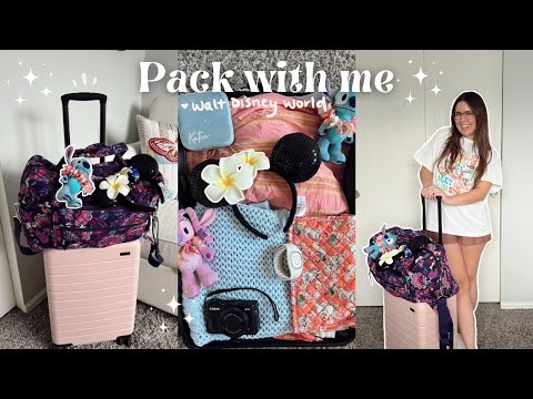 PACKING FOR DISNEY WORLD 2024 ✨🏰 how I pack for Disney, summer essentials, packing in carry on only!