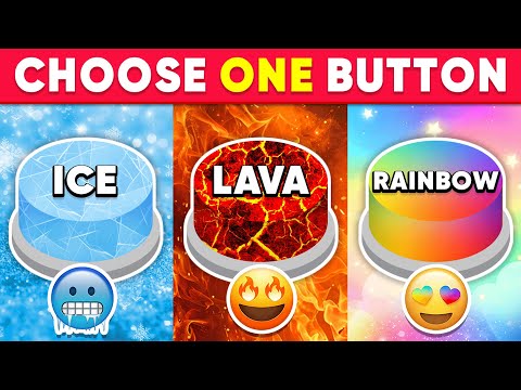 Choose One Button...! Ice, Lava or Rainbow Edition ❄🔥🌈 How Lucky Are You?