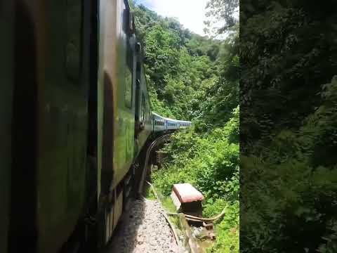 Splendid View of Indian Train Journey in Western Ghats, UNESCO World Heritage