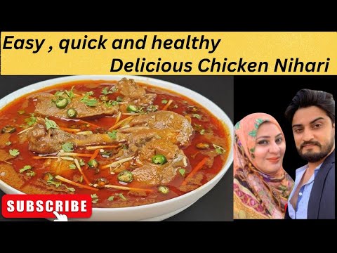 Chicken Nihari Easy & Healthy with Shan masala || Chicken Nahari Recipe by Asiancuisinefood